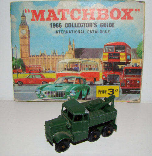 MATCHBOX LESNEY 64 (64a) SCAMMELL BREAKDOWN/RECOVERY TRUCK. ARMY/MILITARY VGC