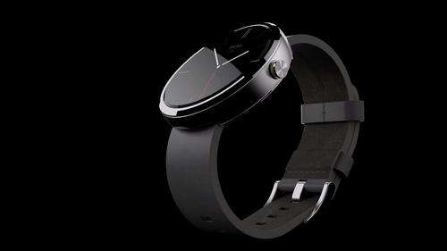 Motorola - Moto 360 - Black Leather