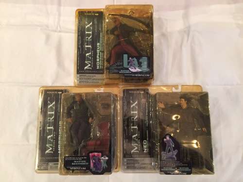 3 x Matrix figurines