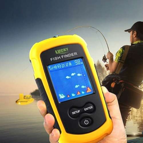 Lucky FFCW1108-1 Portable 120m Wireless Fish Finder Color Screen