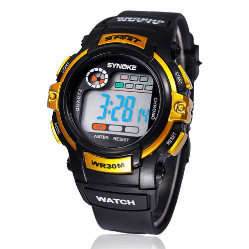 SYNOKE Kids' Sport Watch LCD Calendar Chronograph Water Resistant / Water Proof Alarm