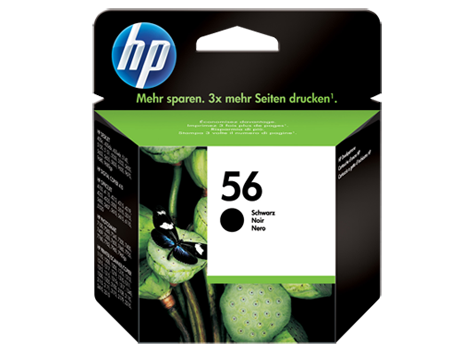 HP 56 - Black Ink Cartridge (C6656AE)