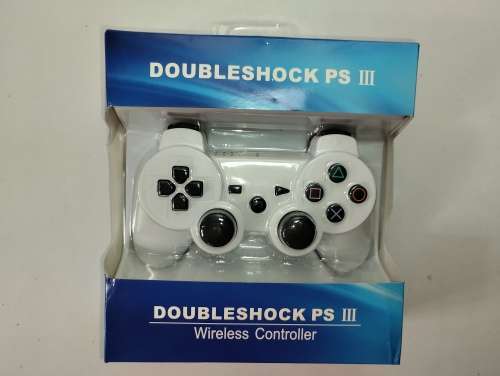 PS3 Double Shock PSIII Wireless Controller (White, as new)