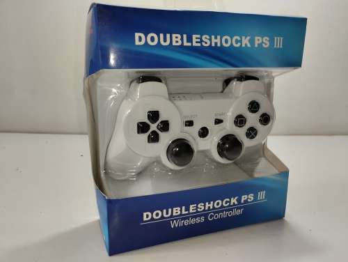 PS3 Double Shock PSIII Wireless Controller (White, as new)
