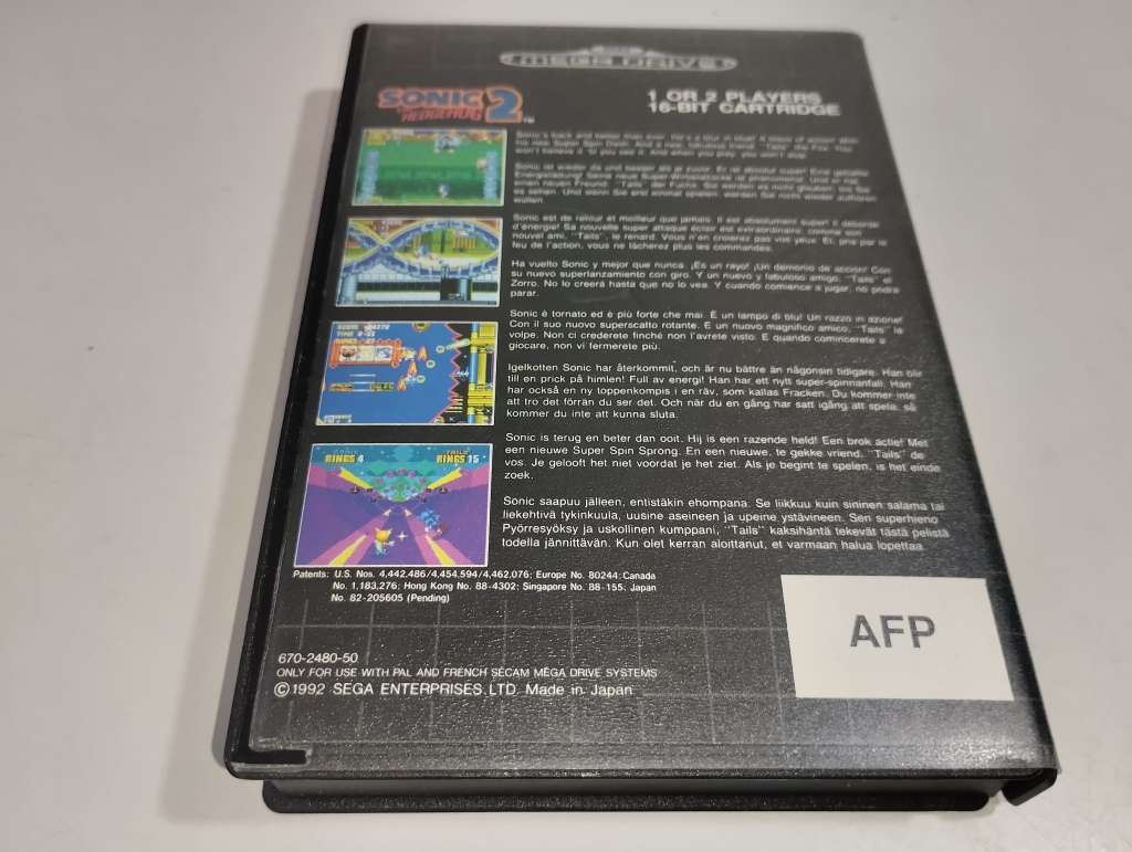 Sonic The Hedgehog 2 (MD, PAL, CIB)
