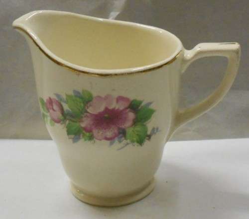 Vintage British Anchor Pink Blossoms Milk Jug/Creamer