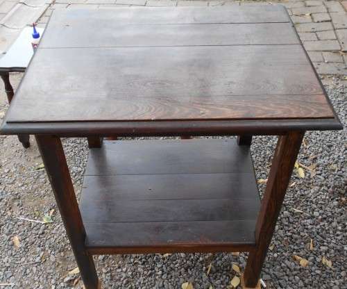 Vintage tall Partridge Wood lamp or  Occasional Table