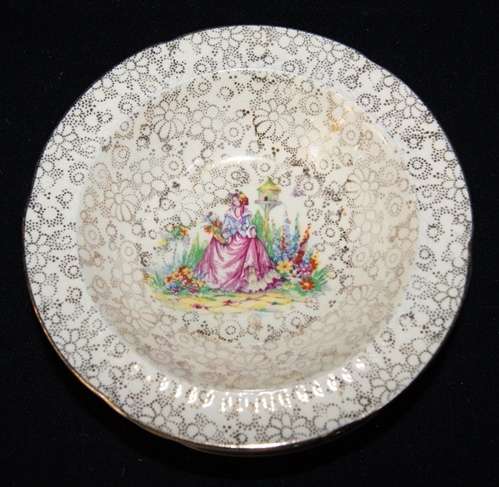 ANTIQUE H&K TUNSTALL CRINOLENE LADY DESSERT BOWL x 5 AVAILABLE @@@ CRAZZY LOW START