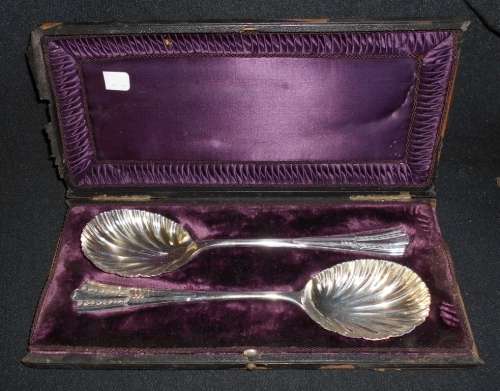 Vintage Silver Plated 2 Piece EPNS Serving Spoons