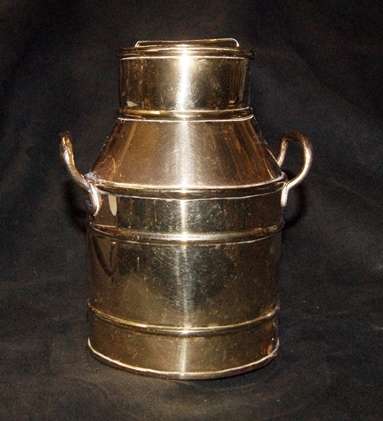 STUNNING VINTAGE BRASS MILK CAN  @@@ CRAZZYYY LOW START