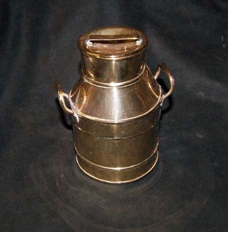 STUNNING VINTAGE BRASS MILK CAN  @@@ CRAZZYYY LOW START