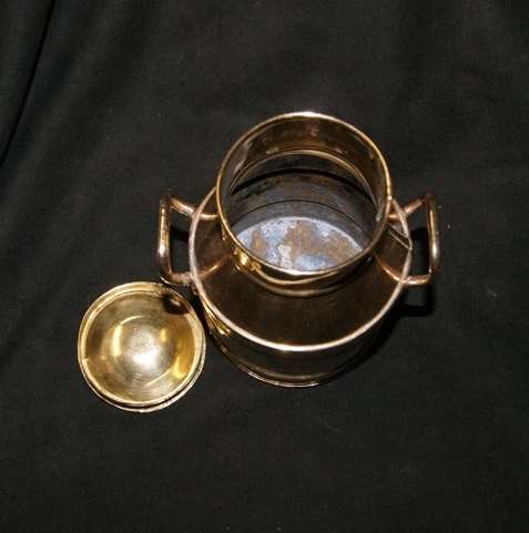 STUNNING VINTAGE BRASS MILK CAN  @@@ CRAZZYYY LOW START