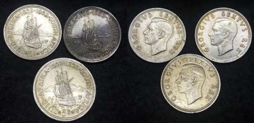3 X 1952 CROWN / 5 SHILLING UNC @@@ CRAZZYYY R1 START