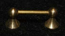 Miniature Brass Doll House Toilet Roll Holder