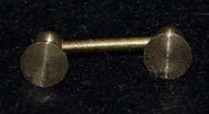 Miniature Brass Doll House Toilet Roll Holder