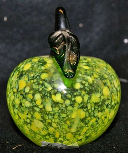 Murano Glass Apple Paper Weight