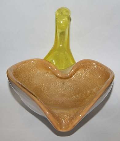 Murano Glass Swan Ashtray