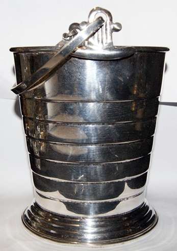 Seranco Silver Plate on Copper Art Deco Ice Bucket