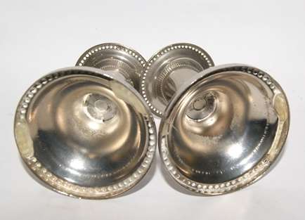 2x EPNS Candle Holders