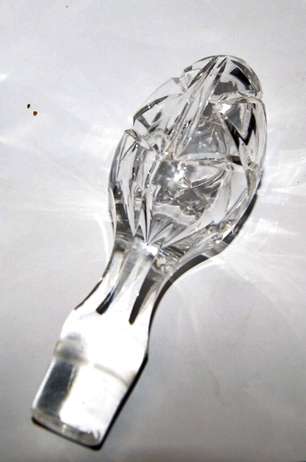 Large Antique Hand Cut Crystal Decanter