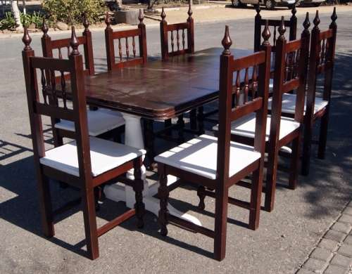 8 Seater Dining Table and 8  Chairs with Paint Technique @@@ Crazy Low Start