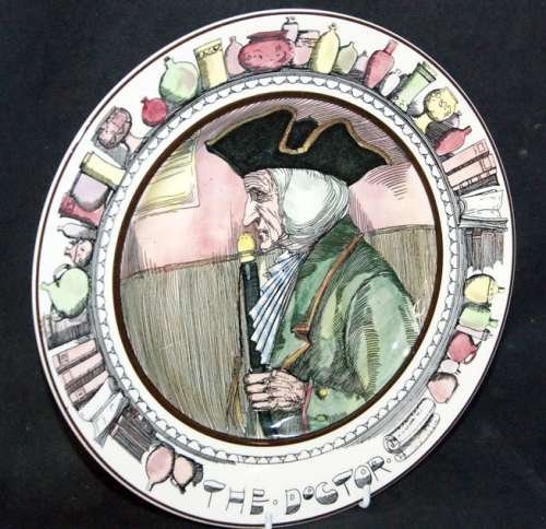 DM84Sale Royal Doulton D6281 "The Doctor" Display Plate @@@ Crazy Low R1 Start