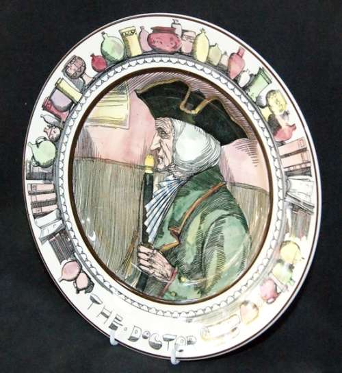 DM84Sale Royal Doulton D6281 "The Doctor" Display Plate @@@ Crazy Low R1 Start