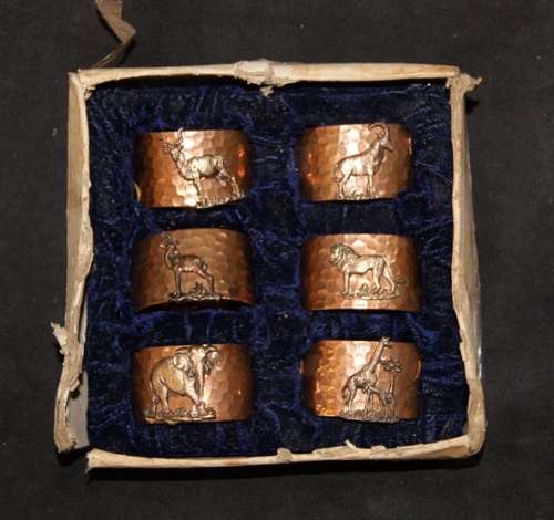 DM84Sale Set of 6 Copper Serviette Rings @@@ Crazy Low R1 Start