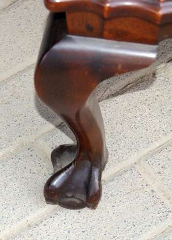 DM84Sale - GORGEOUS HIGHLY DETAILED BALL AND CLAW SIDE TABLE WITH TAPESTRY TOP @@@ CRAZZYYY R1 START