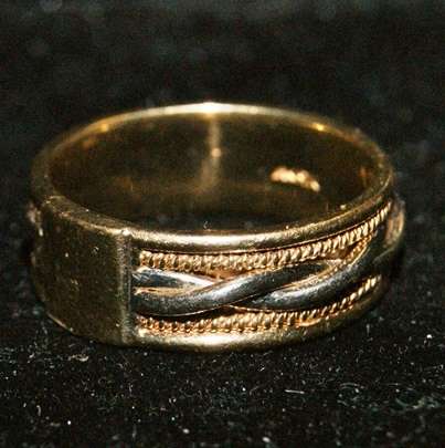 DM84Sale Stunning 9ct White & Yellow Gold Ring 6.8 Grams @@@ Craaazzzy R1 Start