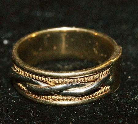 DM84Sale Stunning 9ct White & Yellow Gold Ring 6.8 Grams @@@ Craaazzzy R1 Start