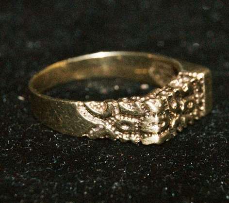 DM84Sale Retro 9ct Gold Leopard Pattern Ring 4.6 Grams @@@ Crazy Low R1 Start