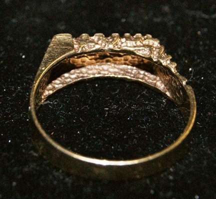 DM84Sale Retro 9ct Gold Leopard Pattern Ring 4.6 Grams @@@ Crazy Low R1 Start