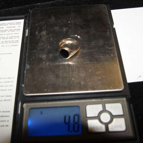 DM84Sale Stunning Vintage 9ct Gold & Onyx Signet Ring 4.8 Grams @@@ Crazy Low R1 Start