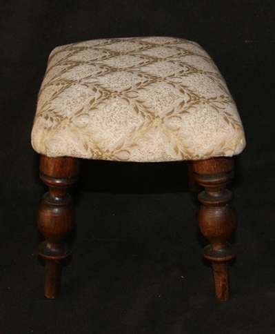 DM84Sale Antique Victorian Oak Foot Stool with Beautifully Turned Legs @@@ Crazy Low R1 Start