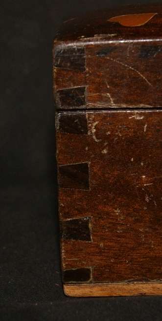 DM84Sale Stunning Antique Inlaid Mahogany Card Case @@@ Crazy Low R1 Start