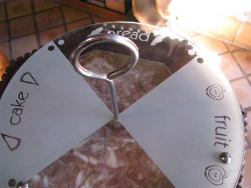 DM84Sale Glass and Metal Cheese Stand with Handle for Ease of Serving @@@ Crazy Low R1 Start