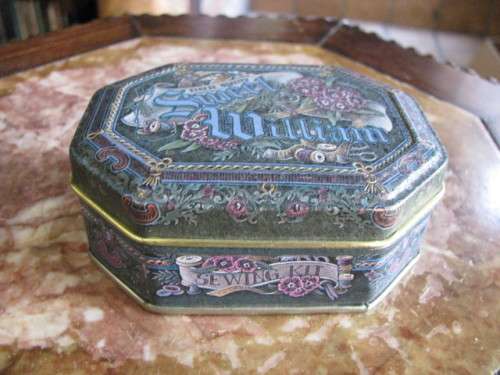 DM84Sale "Sweet William" Octagonal Tin with Lid @@@ Crazy Low R1 Start