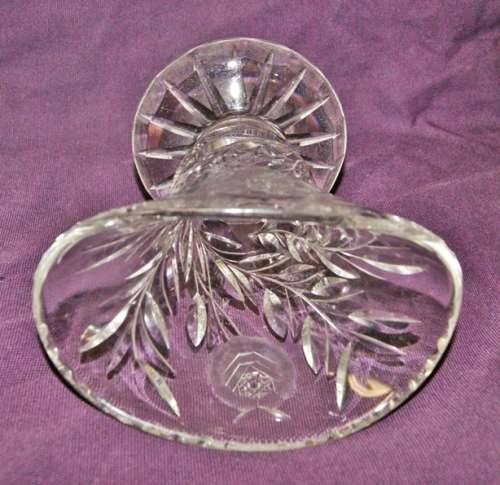 A MAGNIFICENT LARGE VINTAGE ROSECUT CRYSTAL VASE!!!! @ CRAZY R1 START (DM84 SALE)