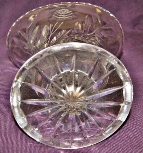 A MAGNIFICENT LARGE VINTAGE ROSECUT CRYSTAL VASE!!!! @ CRAZY R1 START (DM84 SALE)
