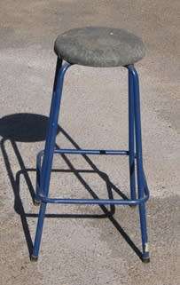 Blue Bar Stool with Footrest @@@CRAZZZY R1 START (DM84 SALE)