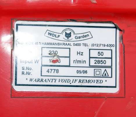 EXCELLENT CONDITION WOLF HURRICANE LAWNMOWER @@@ LOW START