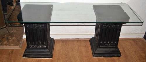 Glass Topped Corinthian Pedestal Table !!!REDUCED!!!