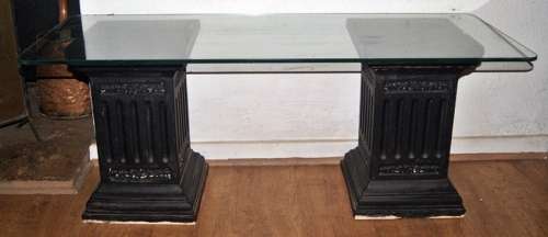 Glass Topped Corinthian Pedestal Table !!!REDUCED!!!