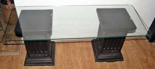 Glass Topped Corinthian Pedestal Table !!!REDUCED!!!
