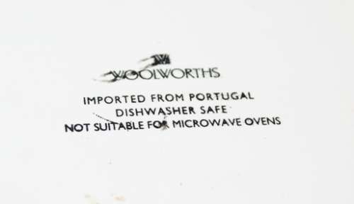 extra Large White Porcelain Square Woolworths Serving Platter Imported from Portugal