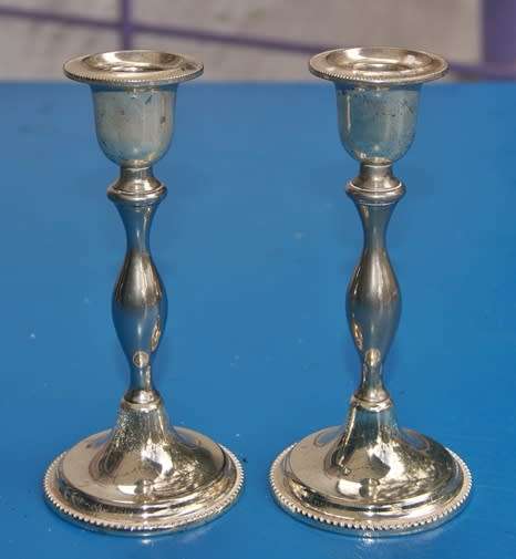 Pair of EPNS Candle Holders