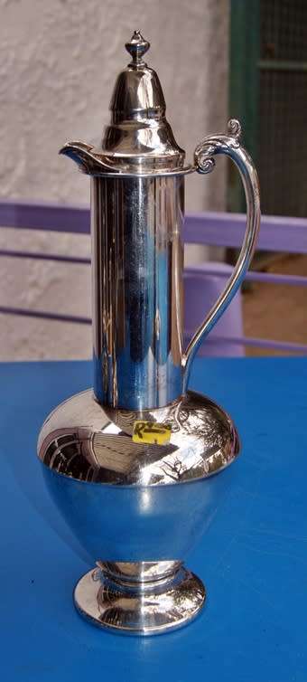 Silver Plated Wine Jug Including Lid