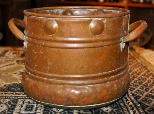 Copper Planter with 2 Handles