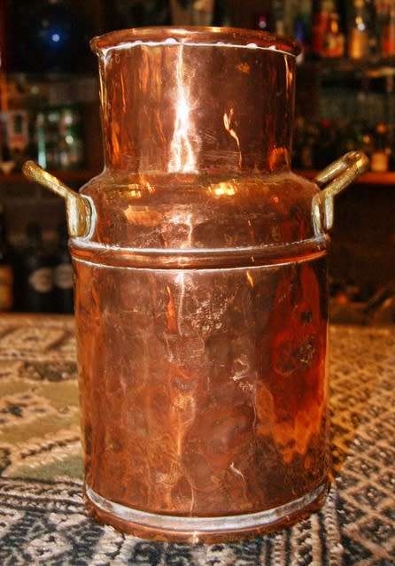Copper/ Brass Milk Can without Lid
